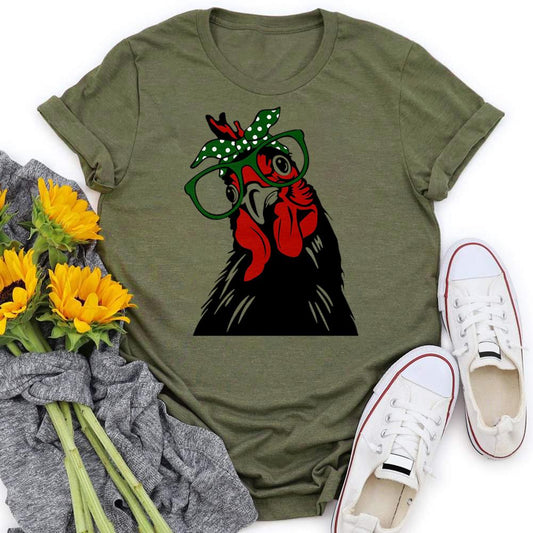 HYC - cow village life T-shirt Tee -03954