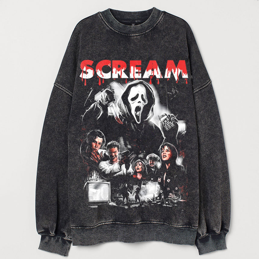 Vintage Scream Halloween Sweatshirt