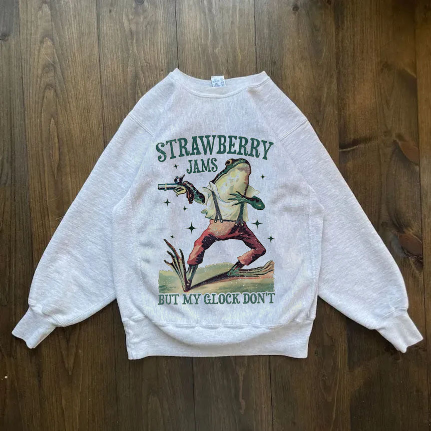 Sudadera con mermelada de fresa pero mi Glock no