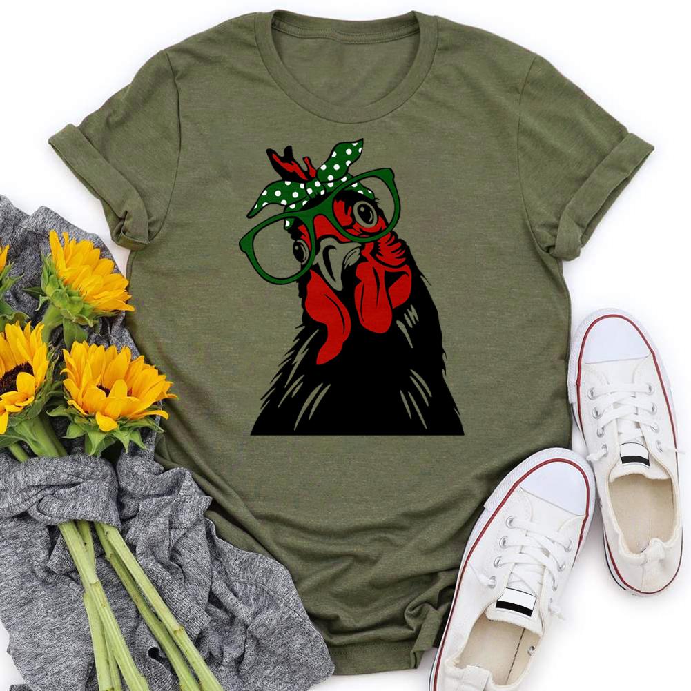 HYC - cow village life T-shirt Tee -03954