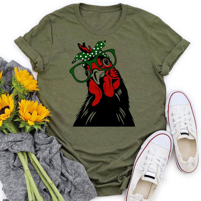 HYC - cow village life T-shirt Tee -03954