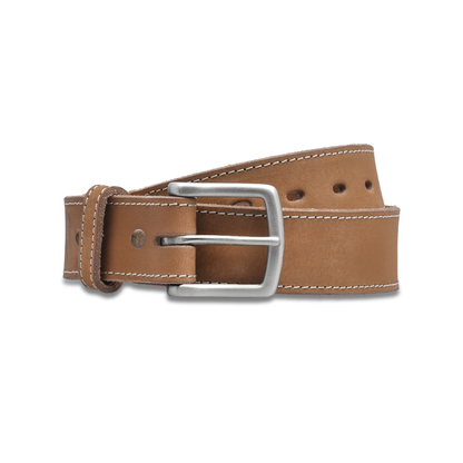 Tan Suede Stitched Belt