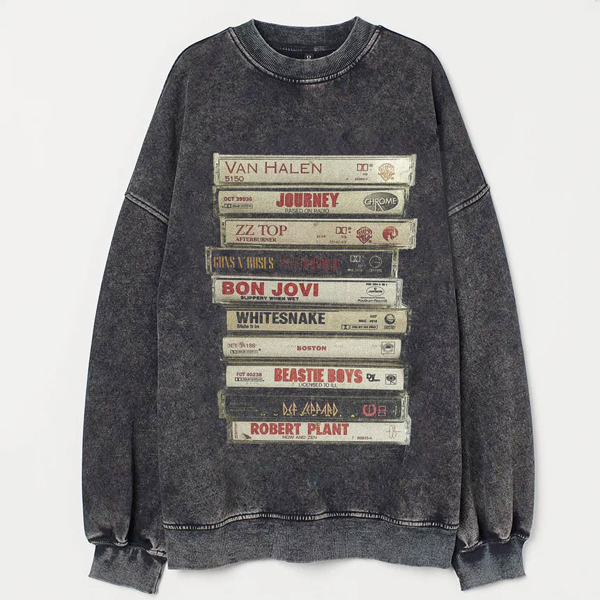 Vintage Rock Cassettes Sweatshirt