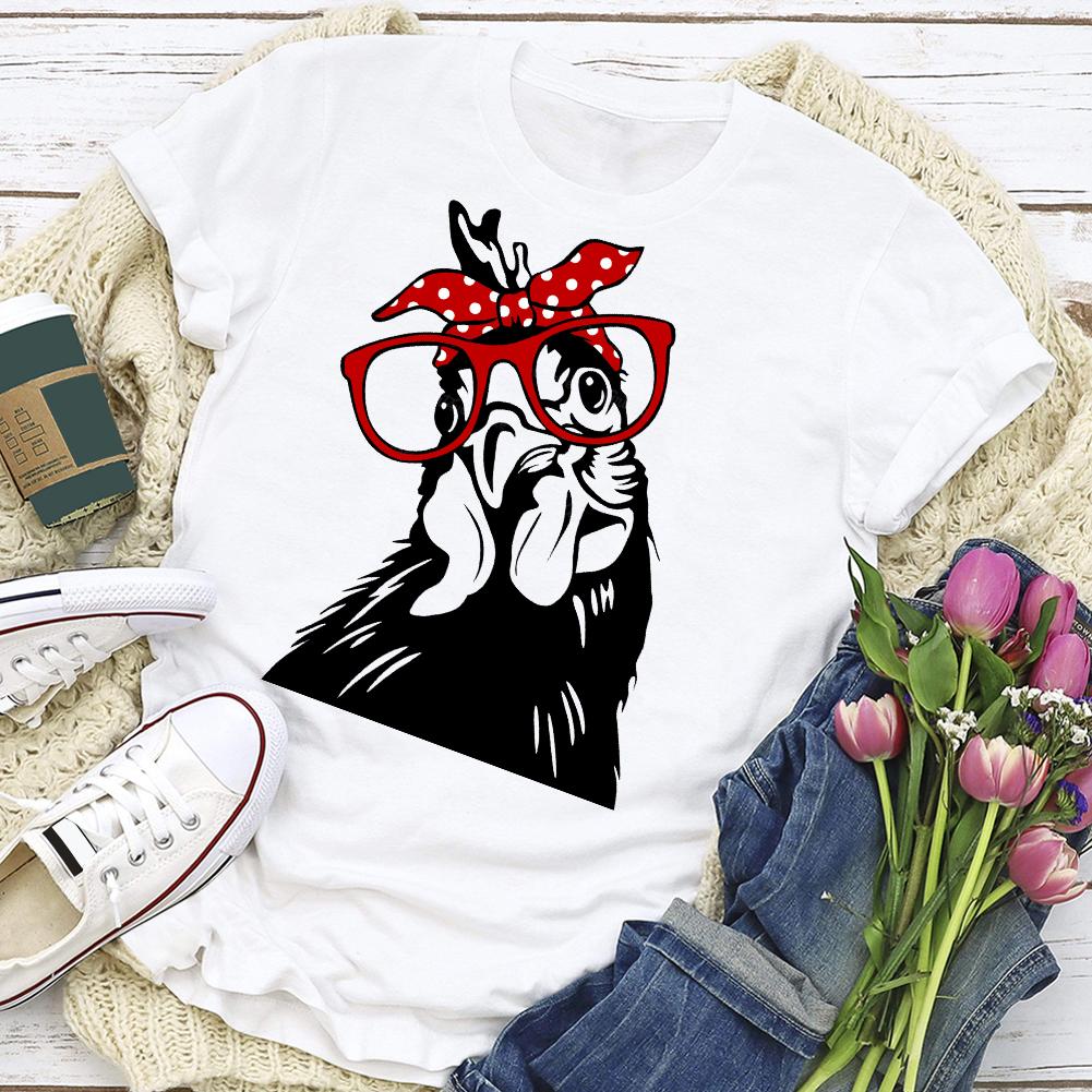 HYC - cow village life T-shirt Tee -03954