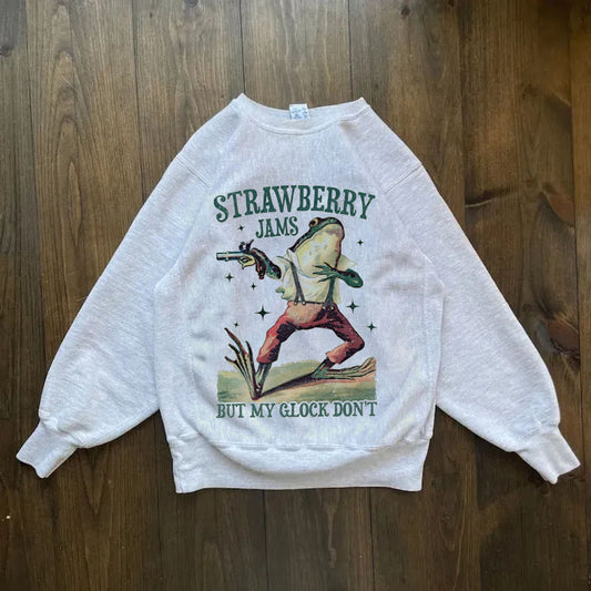 Strawberry Jams But My Glock Don't Sweatshirt