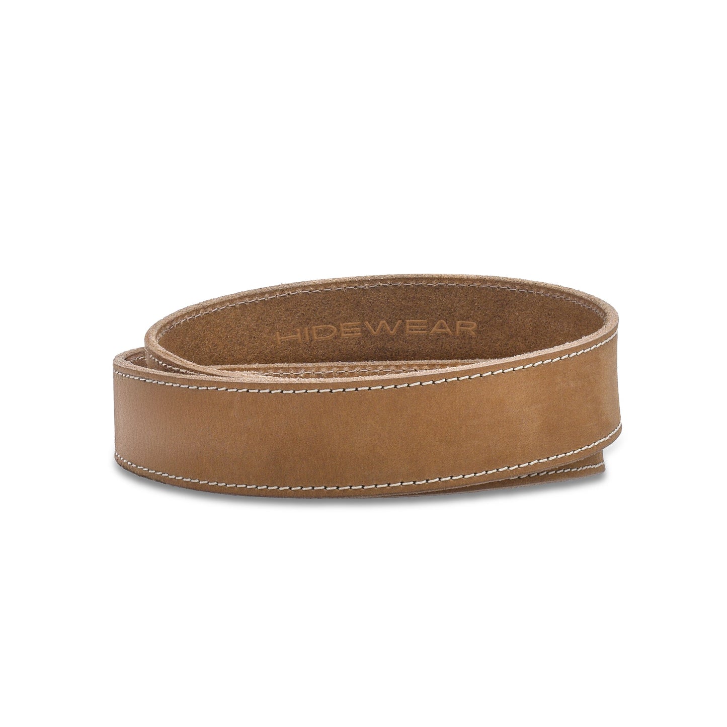 Tan Suede Stitched Belt