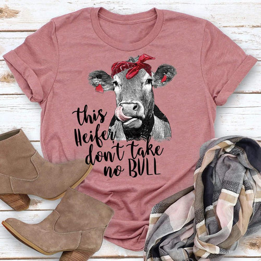 HYC - This heifer don't take no bull farm T-Shirt-04891