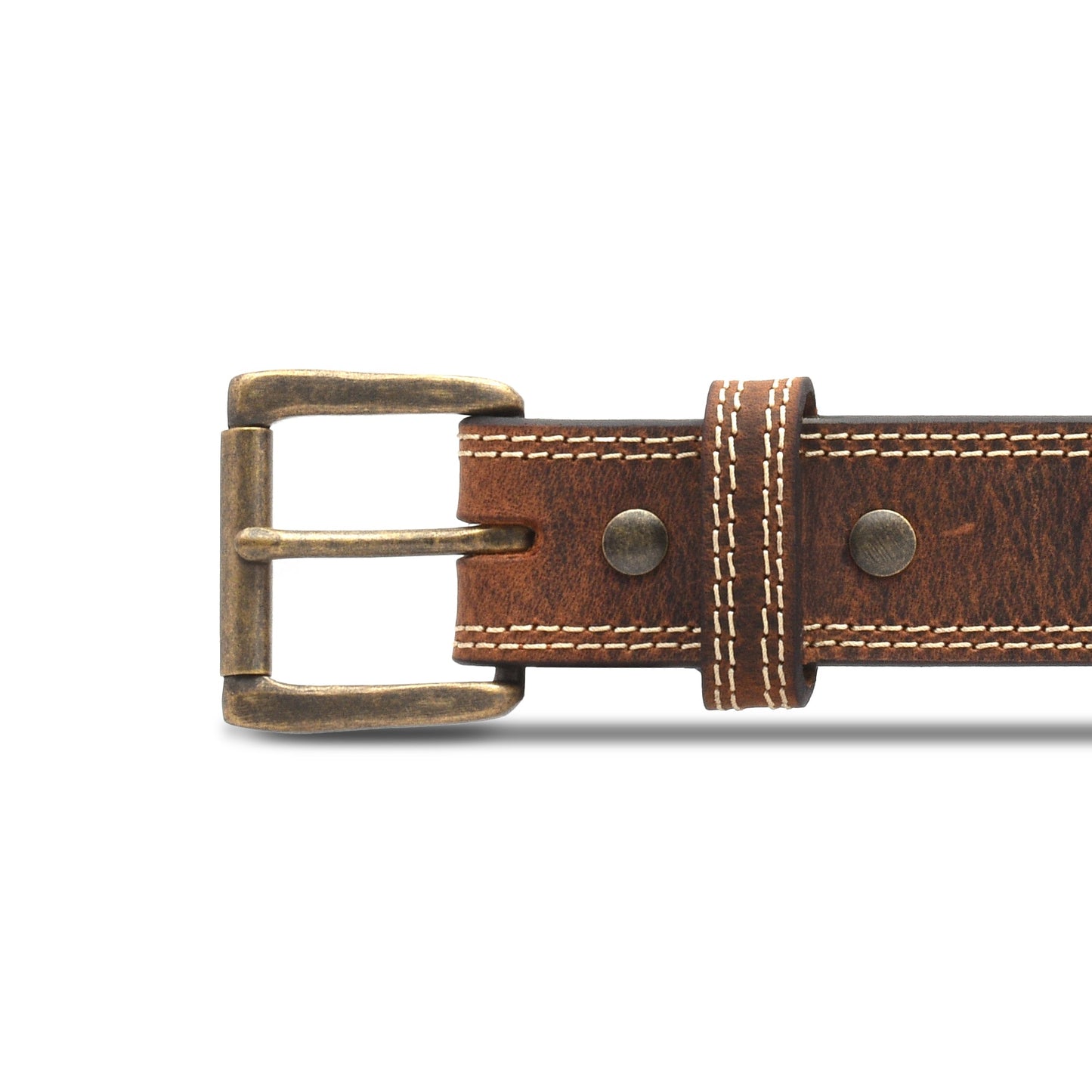 Distressed Extra Thick Double Stitched Belt
