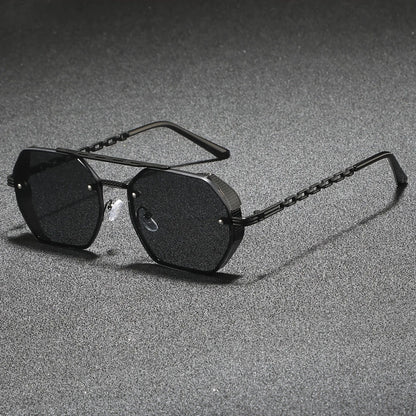 Striking Metal Frame Sunglasses