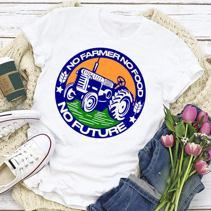 HYC - No Farmer No Food No Future Village Life T-shirt Tee -04882