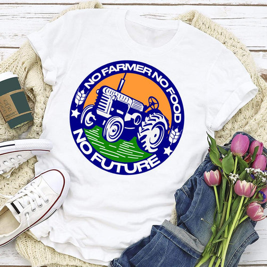 HYC - No Farmer No Food No Future Village Life T-shirt Tee -04882