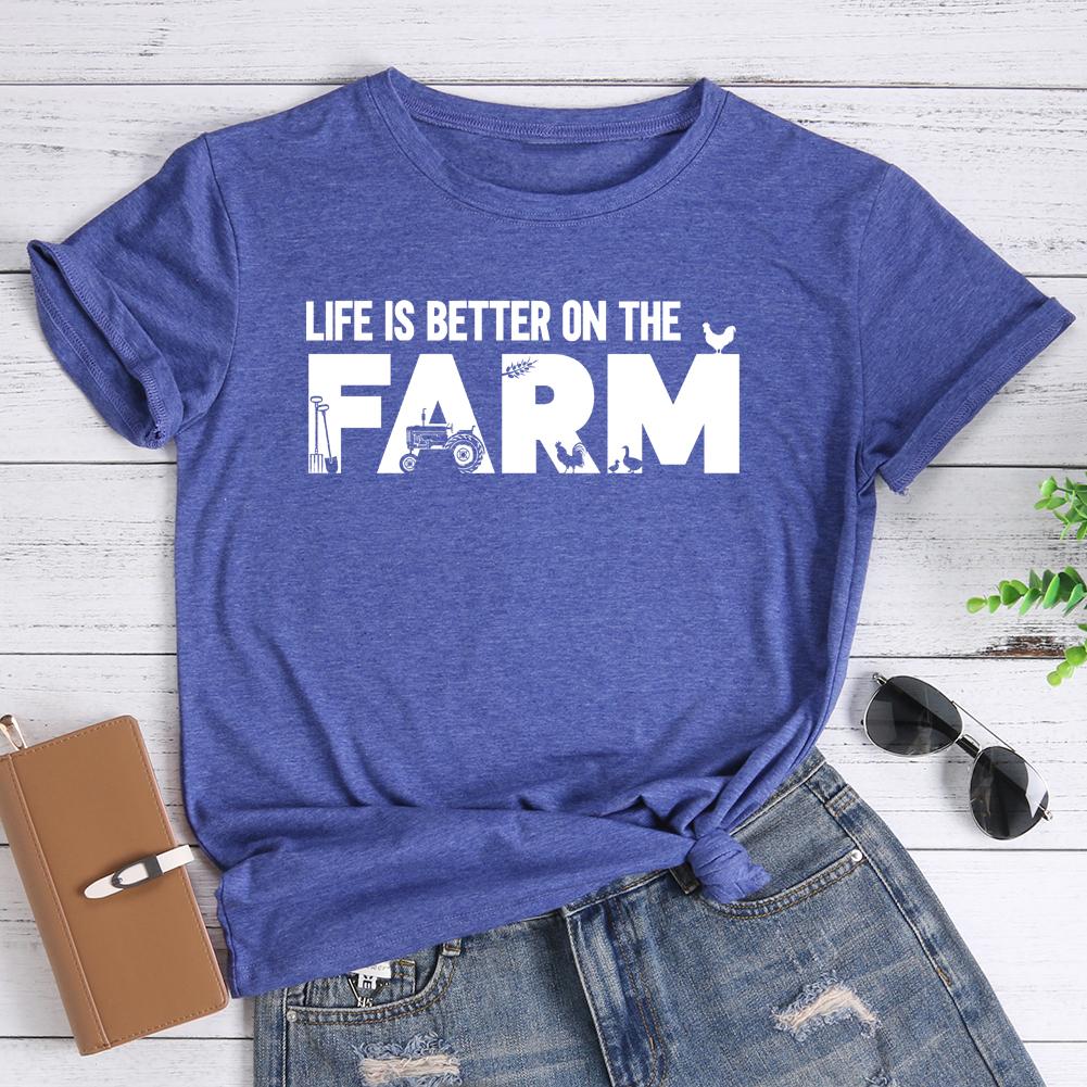 HYC - Life is better on the farm T-shirt Tee -04049