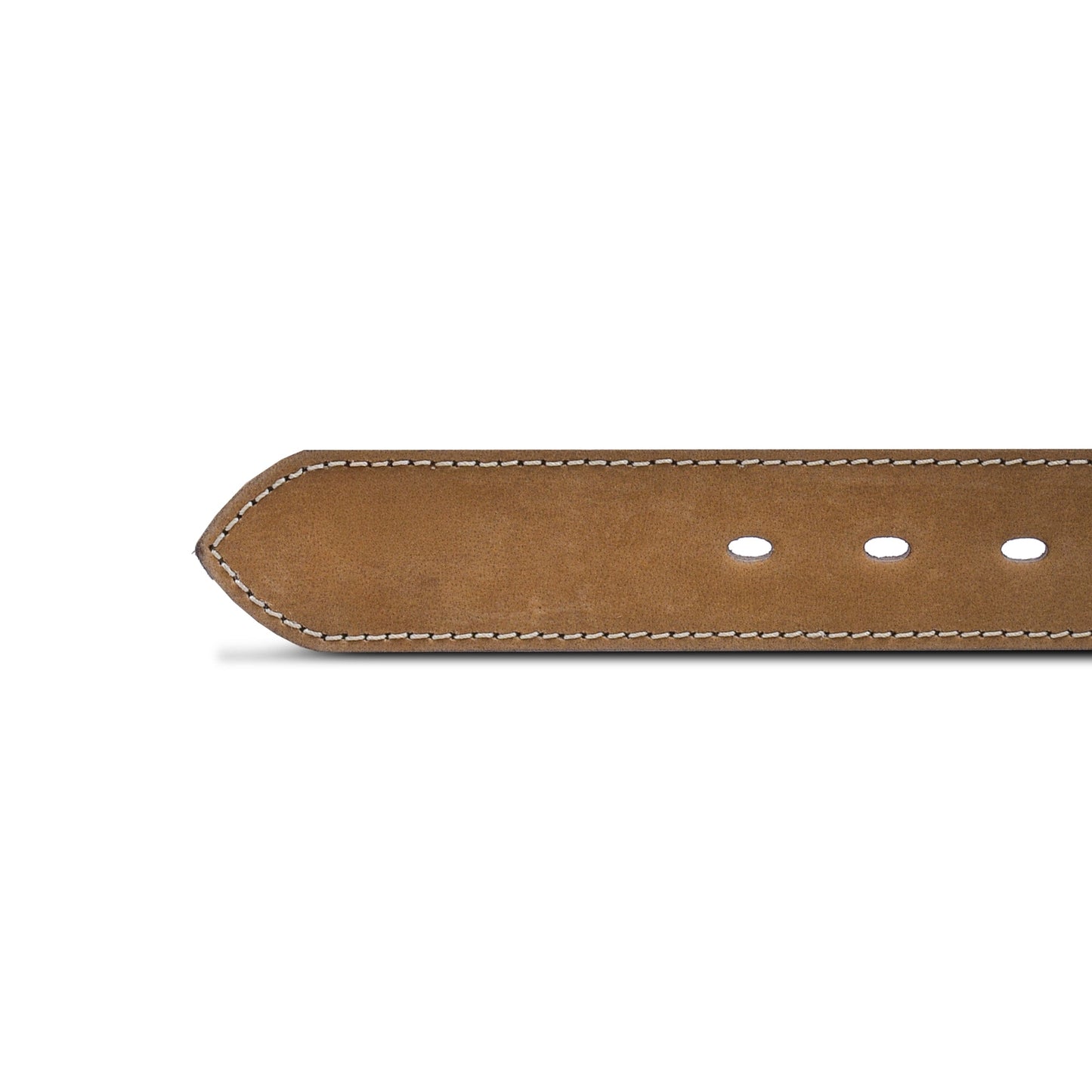 Tan Suede Stitched Belt