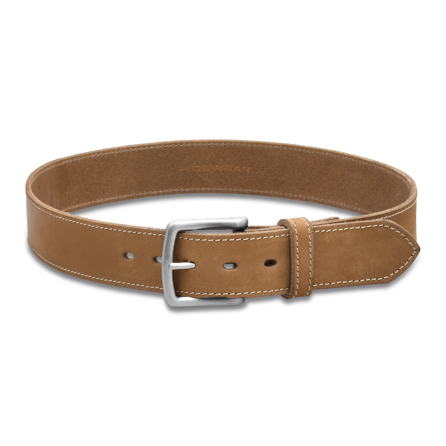Tan Suede Stitched Belt