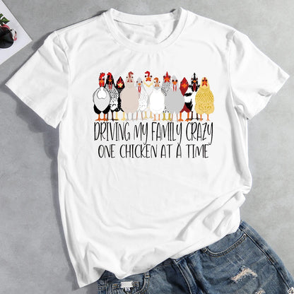 PSL - Driving my family crazy one chicken at a time T-Shirt-05024