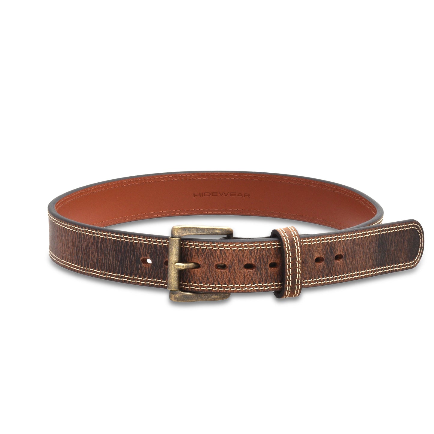 Distressed Extra Thick Double Stitched Belt