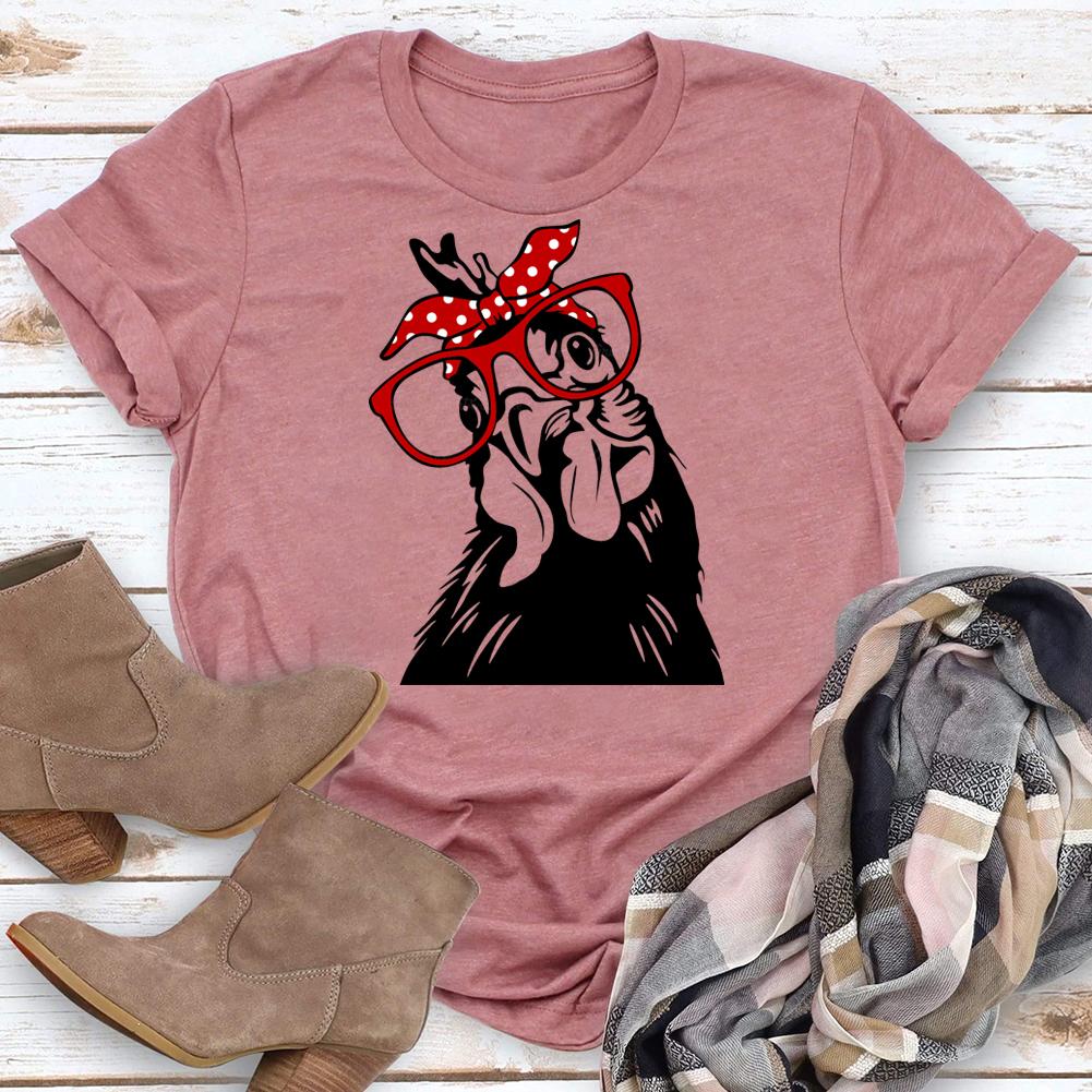 HYC - cow village life T-shirt Tee -03954