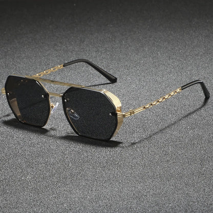 Striking Metal Frame Sunglasses