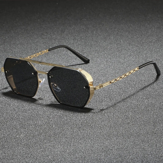 Striking Metal Frame Sunglasses