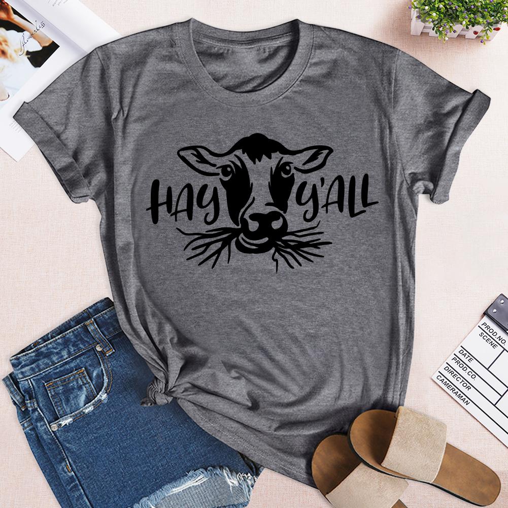 HYC - Cow Face T-shirt Tee-04904