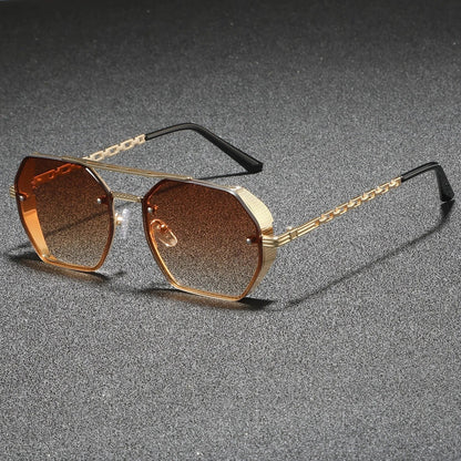 Striking Metal Frame Sunglasses