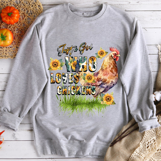 Chickens Girls Sweatshirt-BSLY0036