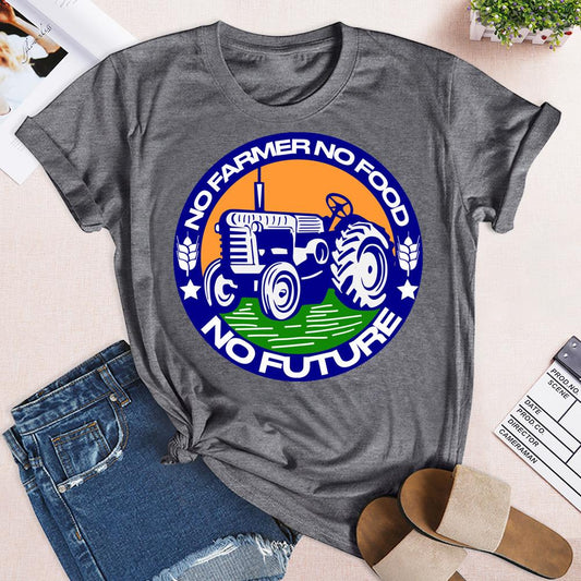 HYC - No Farmer No Food No Future Village Life T-shirt Tee -04882