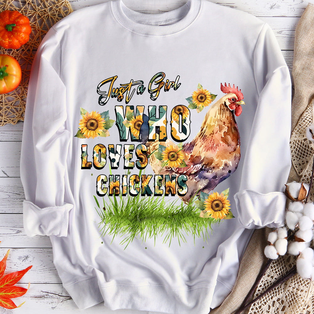 Chickens Girls Sweatshirt-BSLY0036