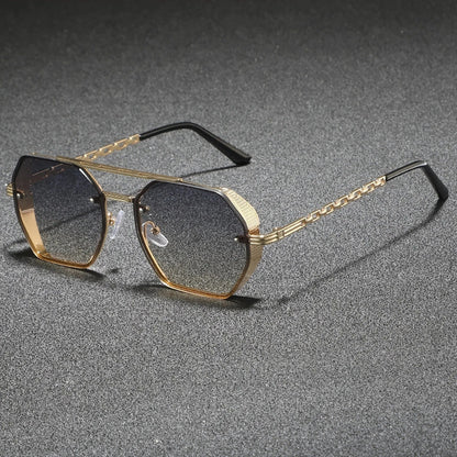 Striking Metal Frame Sunglasses