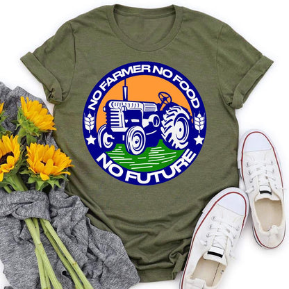HYC - No Farmer No Food No Future Village Life T-shirt Tee -04882