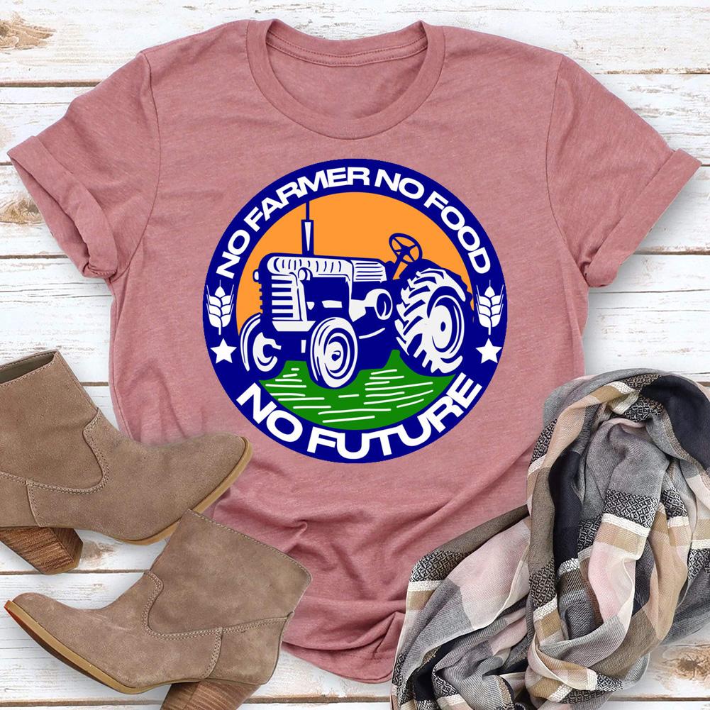 HYC - No Farmer No Food No Future Village Life T-shirt Tee -04882