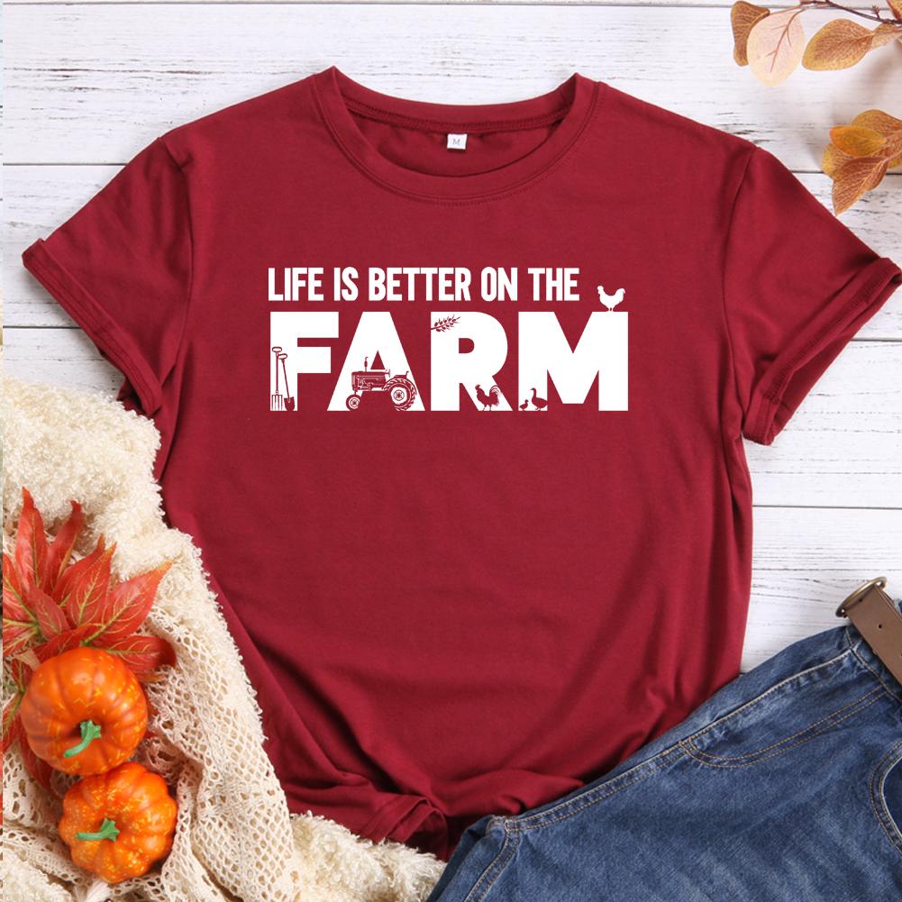 HYC - Life is better on the farm T-shirt Tee -04049