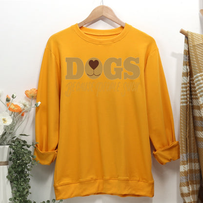 Dogs Because People Suck Women Casual Sweatshirt