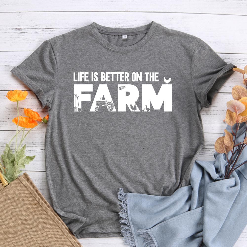 HYC - Life is better on the farm T-shirt Tee -04049