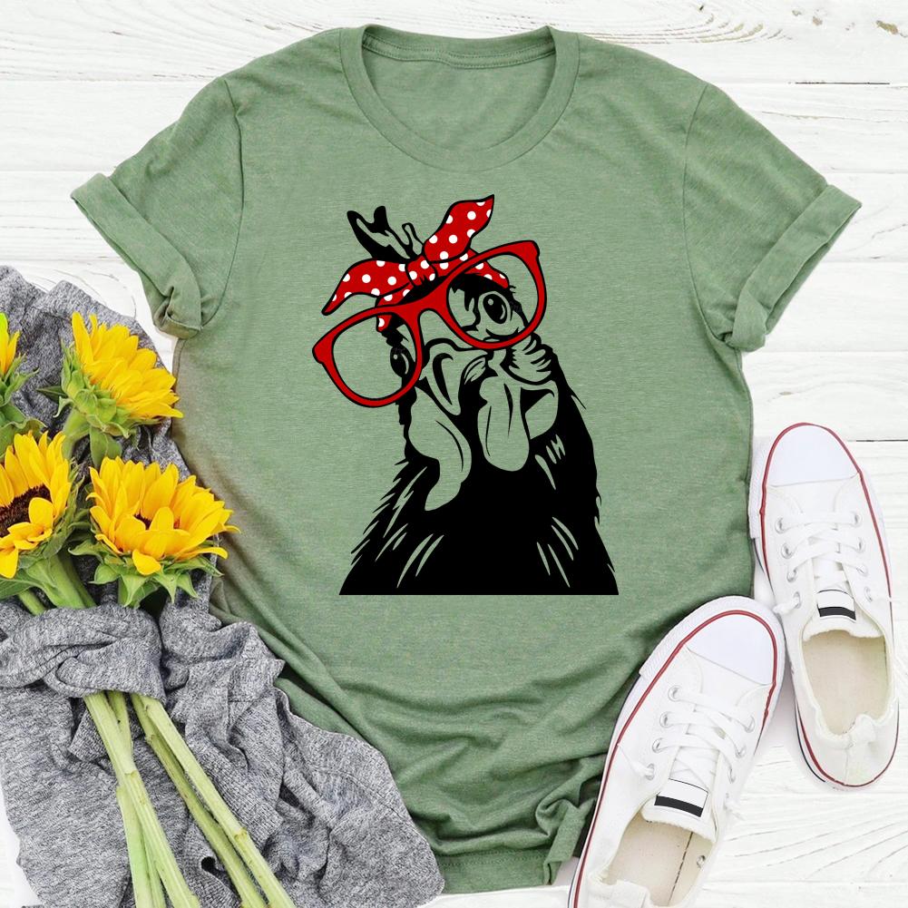 HYC - cow village life T-shirt Tee -03954