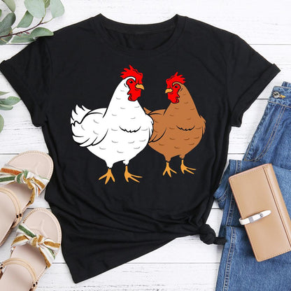 PSL - Chickens Relaxed Fit  T-shirt Tee -05170
