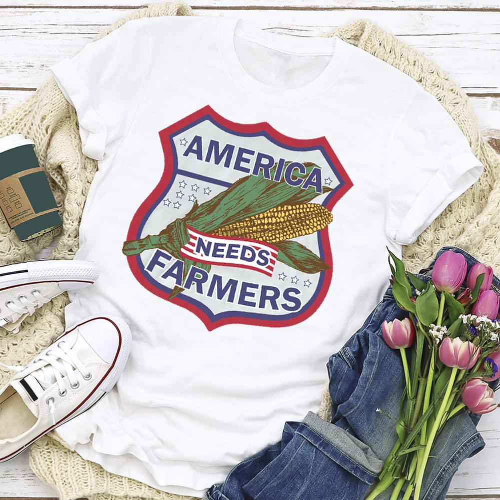 HYC - America needs farmers village life T-shirt Tee -04055
