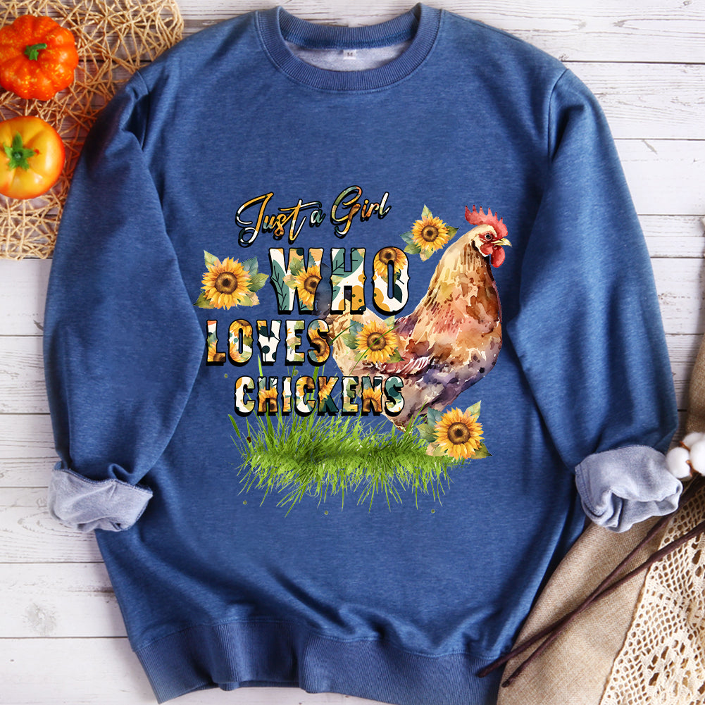 Chickens Girls Sweatshirt-BSLY0036