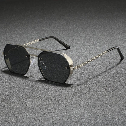 Striking Metal Frame Sunglasses