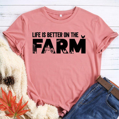 HYC - Life is better on the farm T-shirt Tee -04049